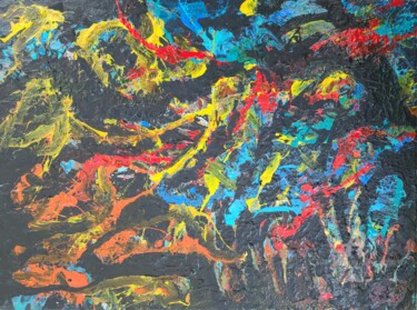 Картина под названием "They Leave in Autumn" - Andrew Walaszek, Подлинное произведение искусства, Акрил Установлен на Деревя…