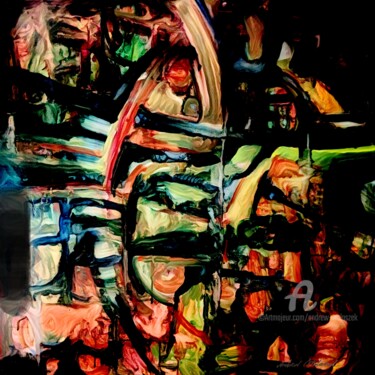Arte digital titulada "Close down" por Andrew Walaszek, Obra de arte original, Pintura Digital Montado en Bastidor de camill…