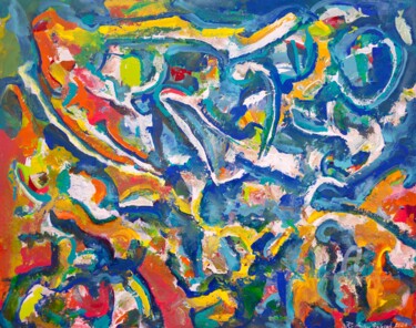 Pittura intitolato "Escapism (1,2024)" da Andrew Walaszek, Opera d'arte originale, Acrilico