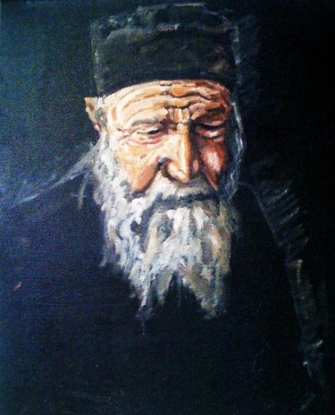 Painting titled "Priest" by Andrew Britton, Original Artwork