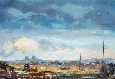 Painting titled "Haz-Zebbug, Malta" by Andrew Borg, Original Artwork