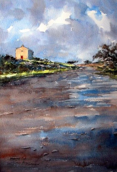 Painting titled "San Biagio Chapel,…" by Andrew Borg, Original Artwork