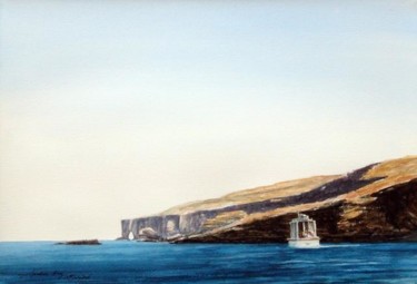 Painting titled "Off Comino, Malta" by Andrew Borg, Original Artwork