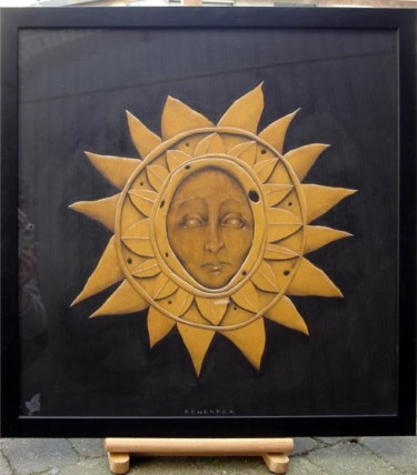 Schilderij getiteld "sunflower" door Andrew Deherder, Origineel Kunstwerk