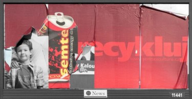 Digital Arts titled "Recycle (billboard…" by Andrew Dokoupil, Original Artwork, Photo Montage