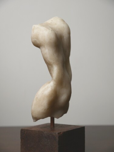 Скульптура под названием "Study of a Torso" - Andrew Gangan, Подлинное произведение искусства, Камень