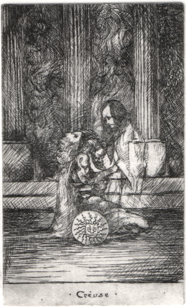 Gravures & estampes intitulée "Creuse" par Magdalaen, Œuvre d'art originale, Eau-forte