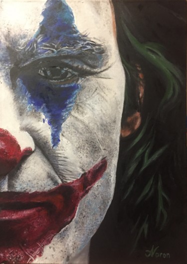 Painting titled "Joker" by Andrew Voron, Original Artwork, Oil