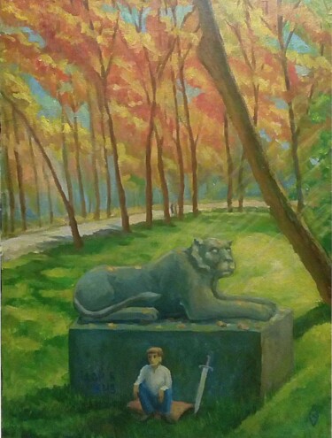 Painting titled "Осень в душе" by Andrey Abramov (Nikolaevich), Original Artwork, Oil