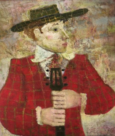 Painting titled "Guitarist" by Andrey Aranyshev, Original Artwork