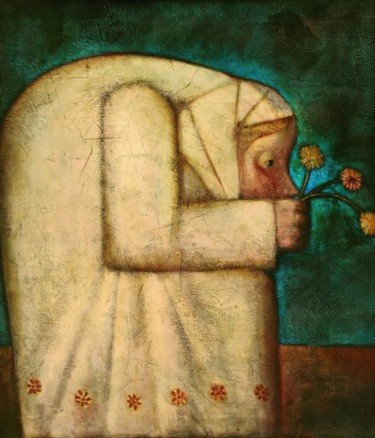 Painting titled "North Spring" by Andrey Aranyshev, Original Artwork, Oil