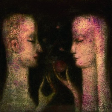 Peinture intitulée "Adam and Eve" par Andrey Aranyshev, Œuvre d'art originale, Huile