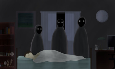 Arte digitale intitolato "Sleep watchers" da Andrey Elenev, Opera d'arte originale, Pittura digitale