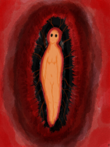 Digitale Kunst mit dem Titel "Unbirth" von Andrey Elenev, Original-Kunstwerk, Digitale Malerei