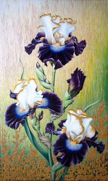 Painting titled "Iris Reckless Child" by Andrey Goncharov, Original Artwork, Oil