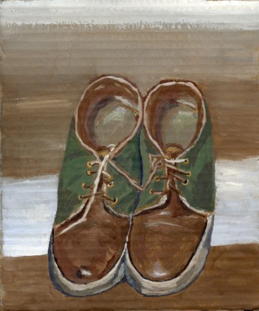 Картина под названием "старые ботинки" - A.Covilin, Подлинное произведение искусства