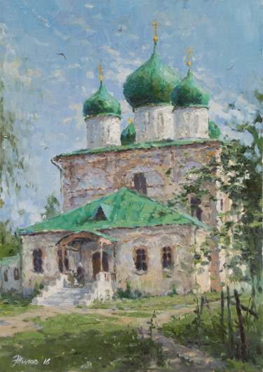 Painting titled "Спасо-Преображенски…" by Andrei Zhilov, Original Artwork, Oil