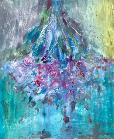 Painting titled "Rotated bouquet." by Andrey Kryuk, Original Artwork, Acrylic