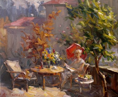 Pintura intitulada "Fine time in Califo…" por Andrey Lyssenko, Obras de arte originais