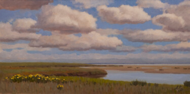 Malarstwo zatytułowany „Cloudy day” autorstwa Andrey Pingachev, Oryginalna praca, Olej