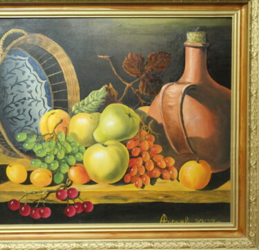 Pittura intitolato "Южные фрукты" da Andrey Rugaev, Opera d'arte originale, Olio