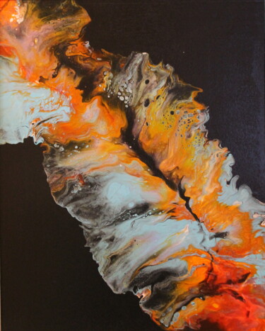 Pittura intitolato "Перо Сирина" da Andrey Rugaev, Opera d'arte originale, Acrilico