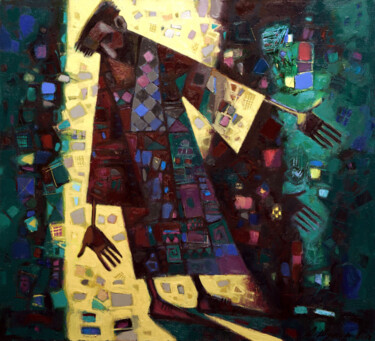 Картина под названием "Свет" - Andrey Shustov, Подлинное произведение искусства, Масло