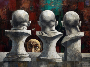 Картина под названием "Мотылек" - Andrey Shustov, Подлинное произведение искусства, Масло