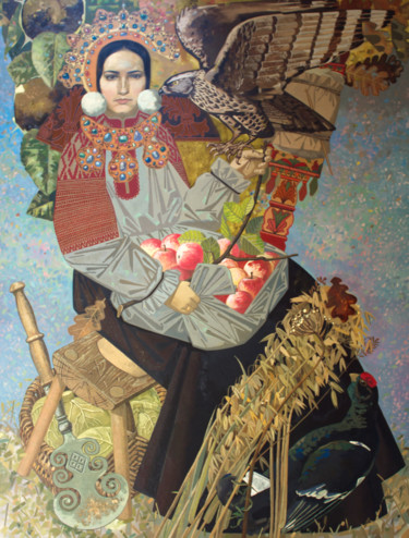 Pittura intitolato "September" da Andrey Simakov, Opera d'arte originale, Olio