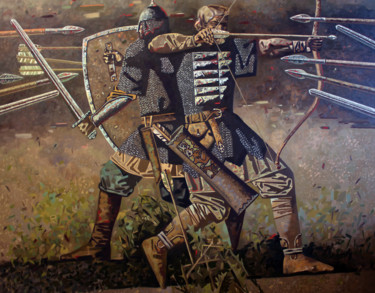 Malerei mit dem Titel "Brothers" von Andrey Simakov, Original-Kunstwerk, Öl