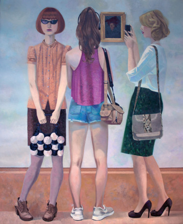 Peinture intitulée "Three Graces" par Andrey Simakov, Œuvre d'art originale, Huile