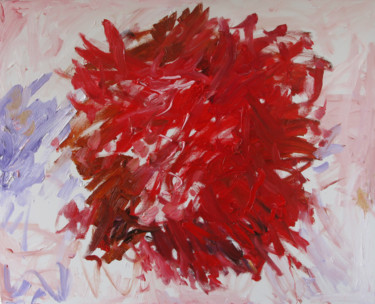 Painting titled "The red" by Andrey Vishnevskiy, Original Artwork, Oil