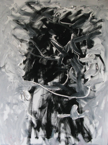 Malarstwo zatytułowany „Wite on the black” autorstwa Andrey Vishnevskiy, Oryginalna praca, Olej