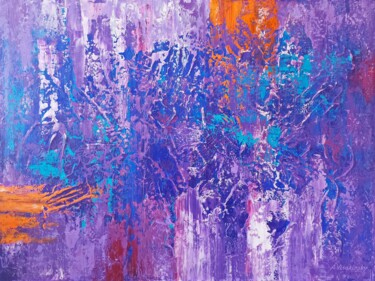 Painting titled "Radiance-2 (60 x 80…" by Andrey Visokinsky, Original Artwork, Acrylic Mounted on Wood Stretcher frame