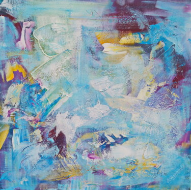 Painting titled "Music of the Wind,…" by Andrey Visokinsky, Original Artwork, Acrylic Mounted on Wood Stretcher frame