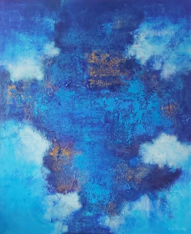 Malerei mit dem Titel "Heaven-2, (110 x 90…" von Andrey Visokinsky, Original-Kunstwerk, Acryl Auf Keilrahmen aus Holz montie…