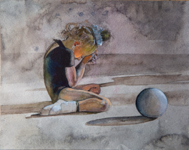 Картина под названием "Неудача" - Андрей Яковлев, Подлинное произведение искусства, Акварель