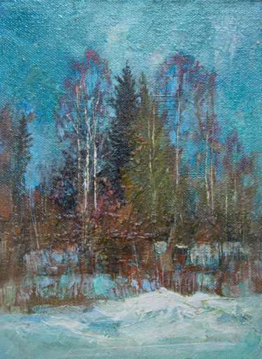 Pintura intitulada "Дыхание весны" por Andrei Iakovlev, Obras de arte originais, Óleo
