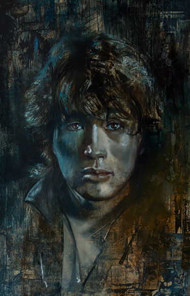 Картина под названием "Последний герой" - Андрей Яковлев, Подлинное произведение искусства, Масло
