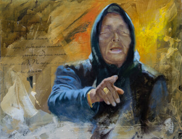 Картина под названием "Ванга" - Андрей Яковлев, Подлинное произведение искусства, Масло