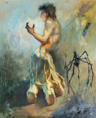 Картина под названием "Внезапно настигшая…" - Андрей Яковлев, Подлинное произведение искусства, Масло