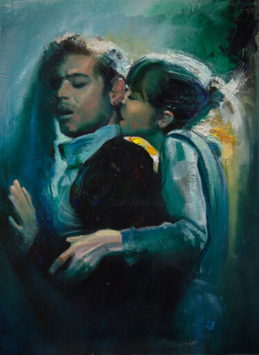 Картина под названием "Страсть" - Андрей Яковлев, Подлинное произведение искусства, Масло