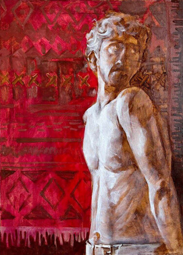 Картина под названием "It will be loud" - Andrii Davydenko, Подлинное произведение искусства, Масло Установлен на Деревянная…
