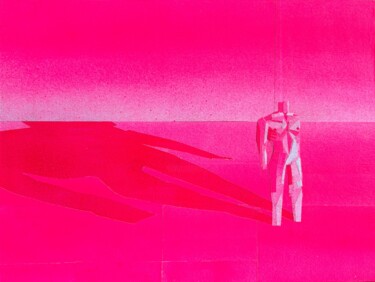 Collagen mit dem Titel "Take-3" von Andrii Davydenko, Original-Kunstwerk, Collagen Auf Andere starre Platte montiert