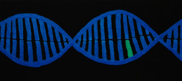 Картина под названием "DNA of genius" - Andrii Katrych, Подлинное произведение искусства, Акрил