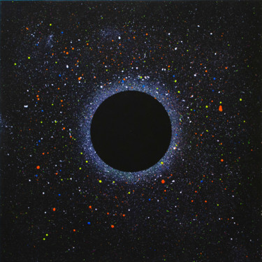 Painting titled "Black hole" by Andrii Katrych, Original Artwork, Acrylic