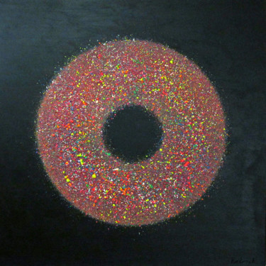 Peinture intitulée "This is not a donut…" par Andrii Katrych, Œuvre d'art originale, Acrylique
