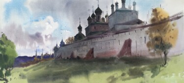 Painting titled "Pereslavl-Zalessky.…" by Andrii Kovalyk, Original Artwork, Watercolor