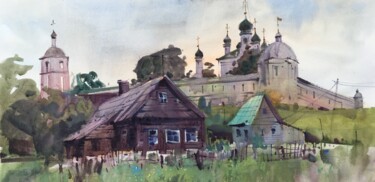 Painting titled "Древний город Перес…" by Andrii Kovalyk, Original Artwork, Watercolor