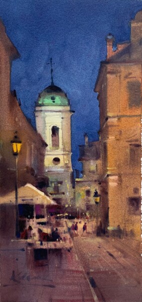 Painting titled "Картина акварелью «…" by Andrii Kovalyk, Original Artwork, Watercolor